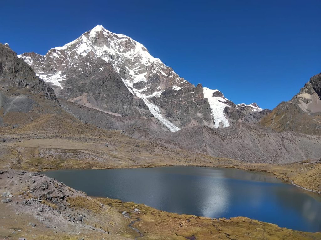 Alpine scenery of Ausangate and its 7 blue lagoons