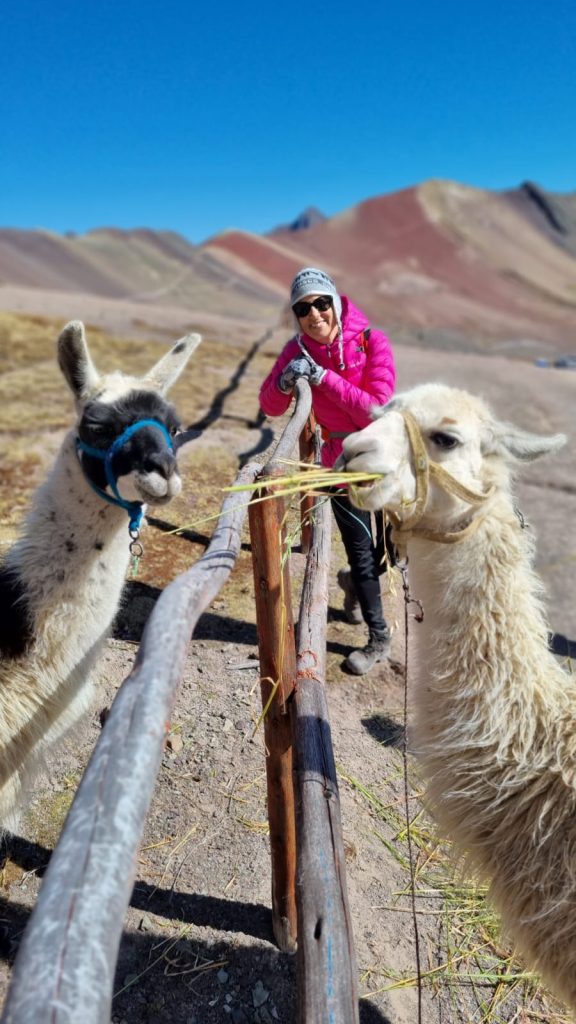 Andean scenery on the Ausangate to Rainbow Mountain trail