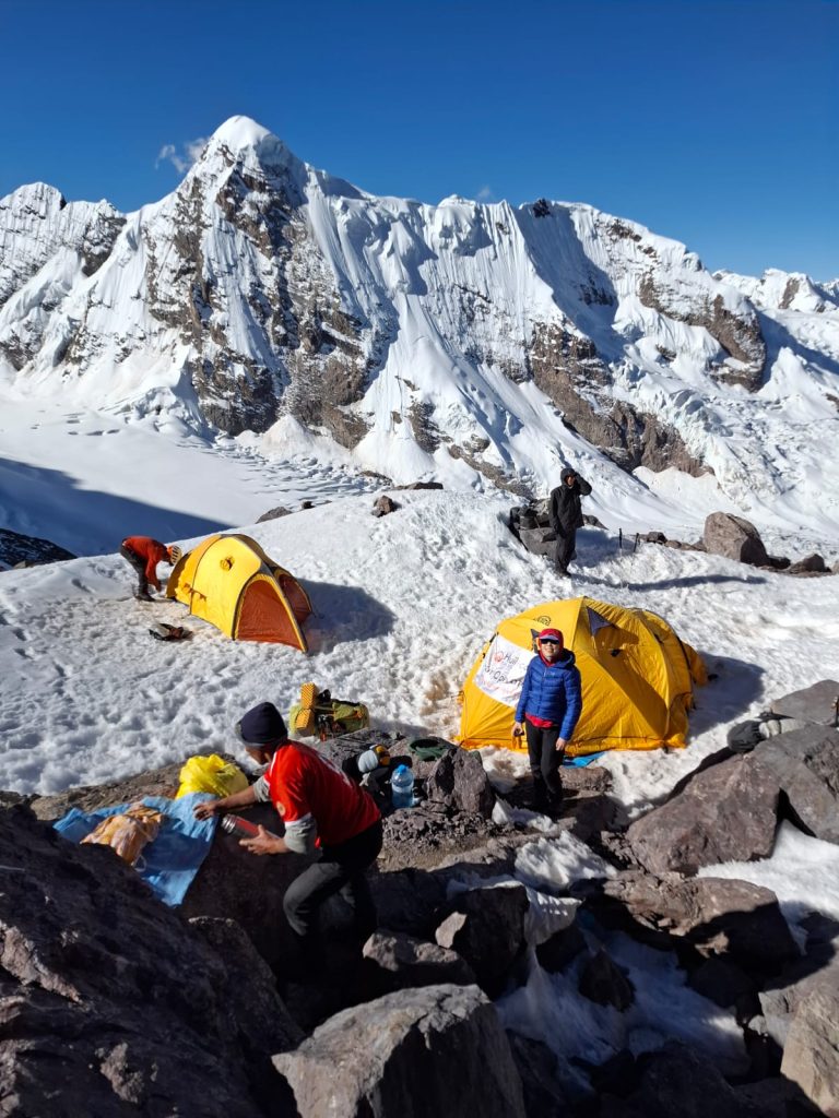 Base camp at the foot of Ausangate during summit climb