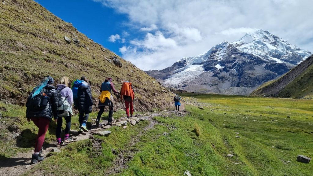 Hikers on the Ausangate Classic Trek – 5-Day journey in Peru
