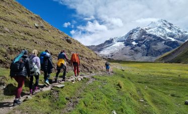 Hikers on the Ausangate Classic Trek – 5-Day journey in Peru