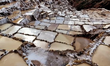 Maras Salt Mines in the Sacred Valley of Peru during the Ausangate Trek and Machu Picchu Tour