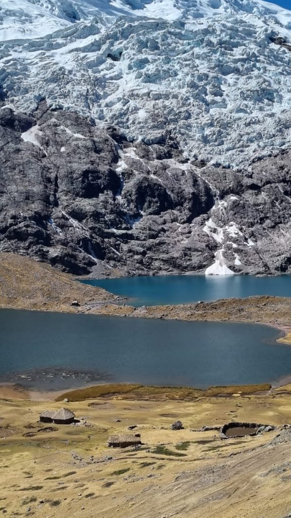 Panoramic view of Ausangate Glacier during the 5-day trek from Cusco