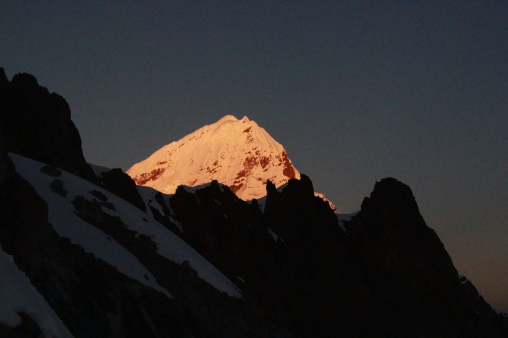 View of Ausangate and Vilcanota from Jampa summit